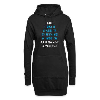 Grand Basset Griffon Vendeen - Hoodie-Kleid - Schwarz - Vorne