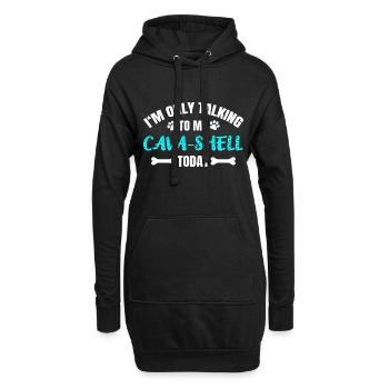 Coquille de cava - Sweat-shirt à capuche long Femme - noir - Devant