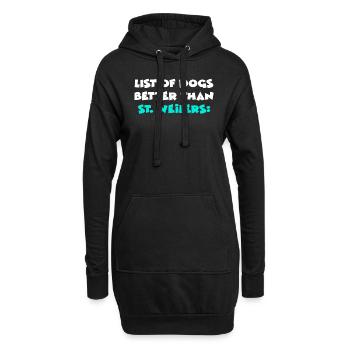 St. Weilers - Hoodie-Kleid - Schwarz - Vorne