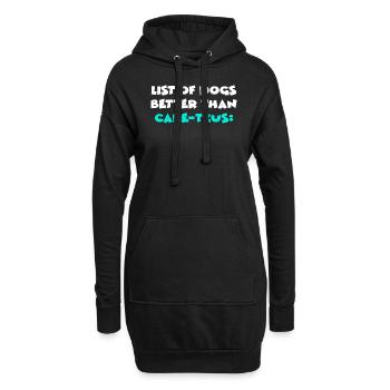 Care-Tzus - Hoodie-Kleid - Schwarz - Vorne