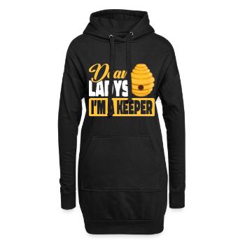 Apiculteurs Abeilles Abeilles mellifères Apiculture - Sweat-shirt à capuche long Femme - noir - Devant