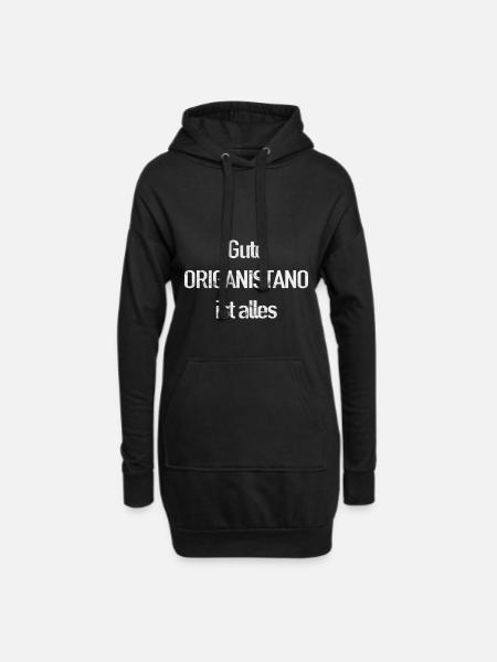 Gute Organisation ist alles - ORIGANISTANO - Hoodie-Kleid - Schwarz