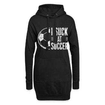 I Suck At Soccer 3 - Hoodie-Kleid - Schwarz - Vorne