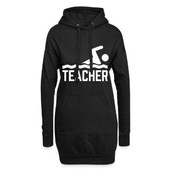 MONITEUR DE NATATION Natation Entraîneur de natation Cours de natation - Sweat-shirt à capuche long Femme - noir - Devant