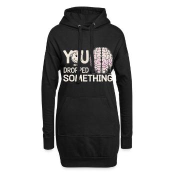You Dropped Something 15 - Hoodie-Kleid - Schwarz - Vorne