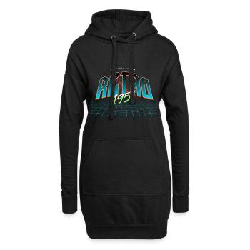 1951 Année de naissance Année de naissance - Sweat-shirt à capuche long Femme - noir - Devant