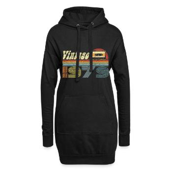 Vintage 1979 Cassette Mixtape - 42e anniversaire - Sweat-shirt à capuche long Femme - noir - Devant