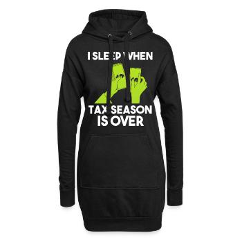 Lustige Buchhaltung Buchhalter - Hoodie-Kleid - Schwarz - Vorne