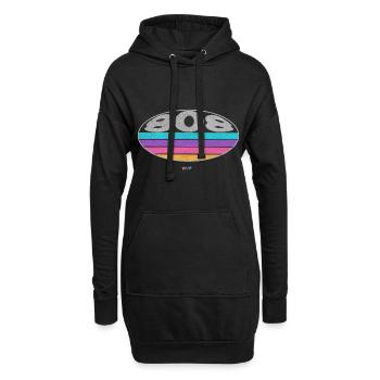 808 Analog SYNTHESIZER Drum Machine - Hoodie Dress - black - Front