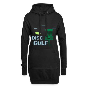 Disc Golf Discgolf Frisbee Geschenk Gift - Hoodie-Kleid - Schwarz - Vorne