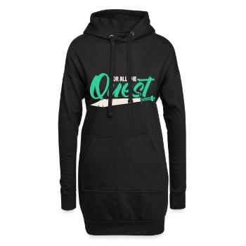 Jeu de rôle en direct GN - Sweat-shirt à capuche long Femme - noir - Devant