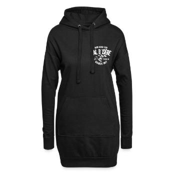 Val d Isere snow rider club - Sweat-shirt à capuche long Femme - noir - Devant