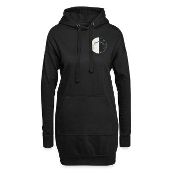 Gottesnamen: YHWH M 'Kaddesh, Gott der heiligt - Hoodie-Kleid - Schwarz - Vorne