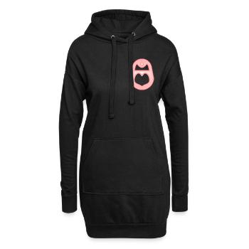 OPEN IT - Hoodie Dress - black - Front