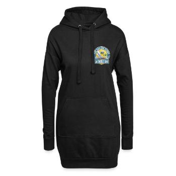 Segel-Derby in der Bucht von La Baule - Hoodie-Kleid - Schwarz - Vorne