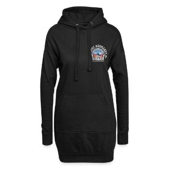 I love Normandy and Mt St Michel - Sweat-shirt à capuche long Femme - noir - Devant
