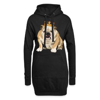 The real King - Hoodie-Kleid - Schwarz - Vorne