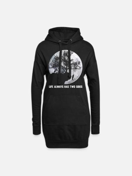 Depression - Hoodie-Kleid - Schwarz