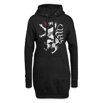Steiermark Panther Wappen Retro - Hoodie-Kleid - Schwarz - Vorne
