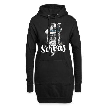 Servus Bekleidung Bayern Dialekt - Hoodie-Kleid - Schwarz - Vorne