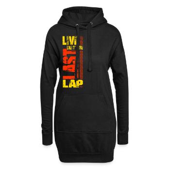 Motorsport Racing Spruch Rennfahrer Geschenk - Hoodie-Kleid - Schwarz - Vorne