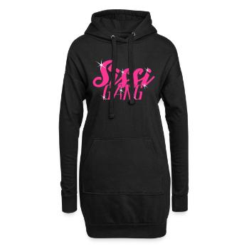 Sissi Gang - Schwestern Partnerlook - Schwestern - Hoodie-Kleid - Schwarz - Vorne