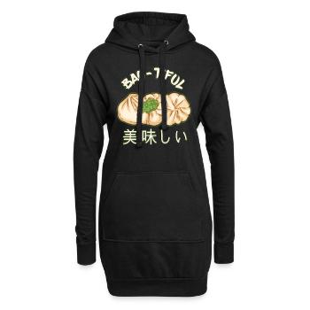 Bao Bun Funny Dim Sum Bao - Tiful Asian Food - Hoodie-Kleid - Schwarz - Vorne