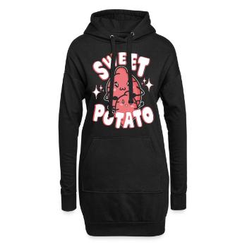 Funny Potatoes - Cool Sweet Potato Farmer Gifts - Hoodie-Kleid - Schwarz - Vorne