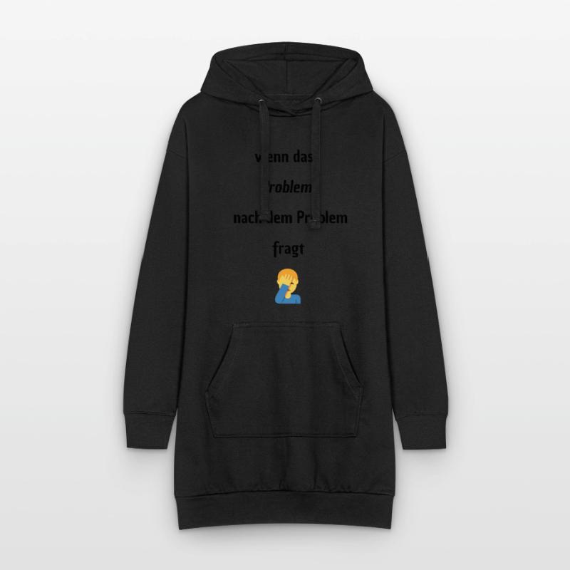 Wenn das Problem nach dem Problem Fragt Hoodie-Kleid
