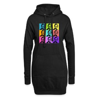 King Charles Colours - Hoodie-Kleid - Schwarz - Vorne