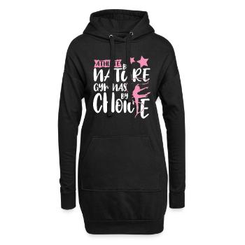 Athlète par nature Gymnaste Par choix Fier Acrobat - Sweat-shirt à capuche long Femme - noir - Devant