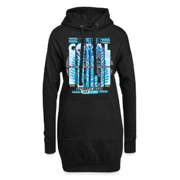 Vintage-Fashion Design, Clothing Label, Geburtstag - Hoodie-Kleid - Schwarz - Vorne
