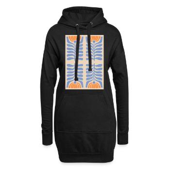 Jugendstil, Arts & Crafts, Aesthetic, Vintage-1900 - Hoodie-Kleid - Schwarz - Vorne