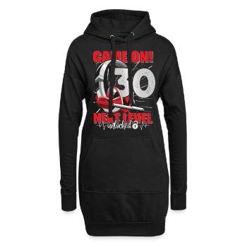 Next Level unlocked 30. Geburtstag Herren Gaming - Hoodie-Kleid - Schwarz - Vorne