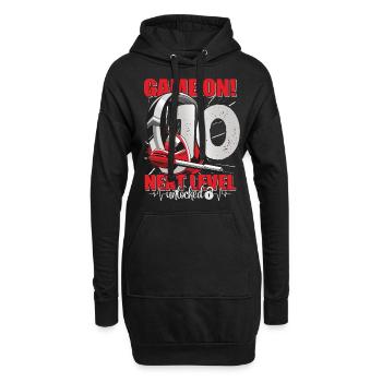 Next Level unlocked 10. Geburtstag Herren Gaming - Hoodie-Kleid - Schwarz - Vorne