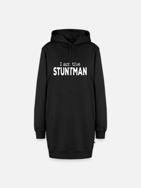 I am the Stuntman Funny Stuntmen - Hoodie-Kleid - Schwarz