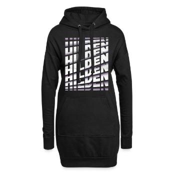 Hilden Deutschland Stadt Schrift Skyline Heimat - Hoodie-Kleid - Schwarz - Vorne