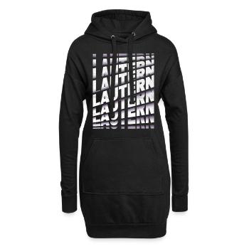 Lautern Allemagne City Font Skyline Accueil - Sweat-shirt à capuche long Femme - noir - Devant