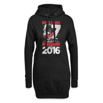 Level Unlocked 7 Jahre alt 2016 Headset Gaming - Hoodie-Kleid - Schwarz - Vorne