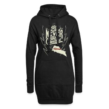Spruch für Künstler Künstlerin Maler und Zeichner - Hoodie-Kleid - Schwarz - Vorne