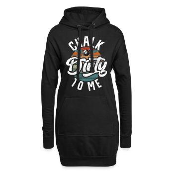Billard Lustiger Spruch & Herren Snooker Design - Hoodie-Kleid - Schwarz - Vorne