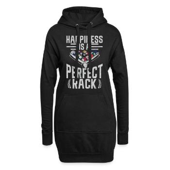 Billard Lustiger Spruch & Herren Snooker Design - Hoodie-Kleid - Schwarz - Vorne