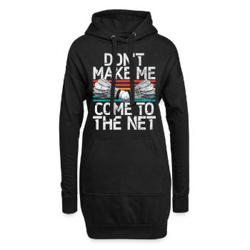 Badminton Lustiger Spruch Herren Badminton Design - Hoodie-Kleid - Schwarz - Vorne