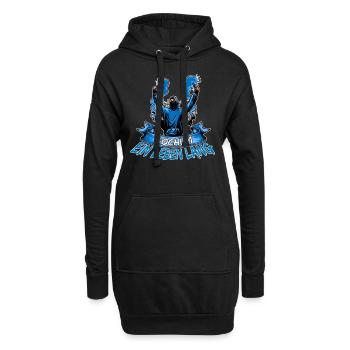 Bochum ein Leben lang - Hoodie-Kleid - Schwarz - Vorne