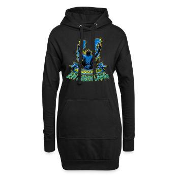 Braunschweig ein Leben lang - Hoodie-Kleid - Schwarz - Vorne