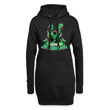 Fürth ein Leben lang - Hoodie-Kleid - Schwarz - Vorne