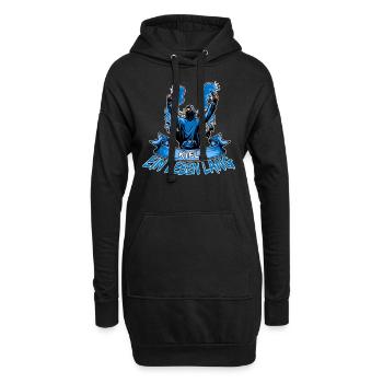 Kiel ein Leben lang - Hoodie-Kleid - Schwarz - Vorne