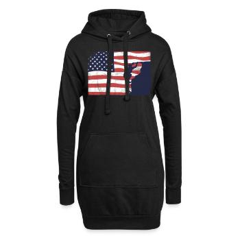 Free Climbing Bergsteiger & Bouldern Freeclimbing - Hoodie-Kleid - Schwarz - Vorne