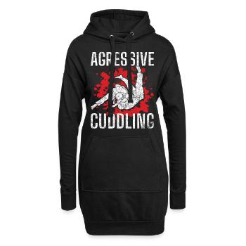 Jiu Jitsu Kampfkunst Kung Fu & Karate Jiu Jitsu - Hoodie-Kleid - Schwarz - Vorne