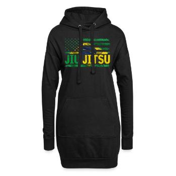 Jiu Jitsu Arts Martiaux Kung Fu & Karaté Jiu Jitsu - Sweat-shirt à capuche long Femme - noir - Devant